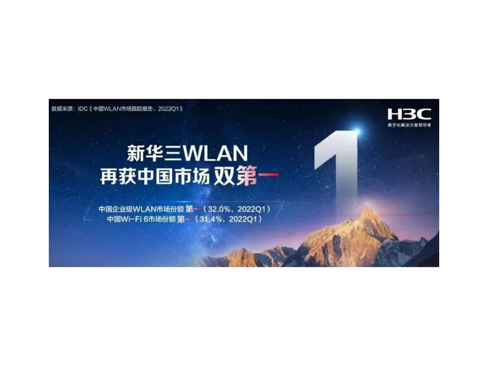 连续13年领航中国企业级WLAN市场，新华三一季度再折桂冠
